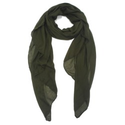 Foulard uni "Kaki foncé"