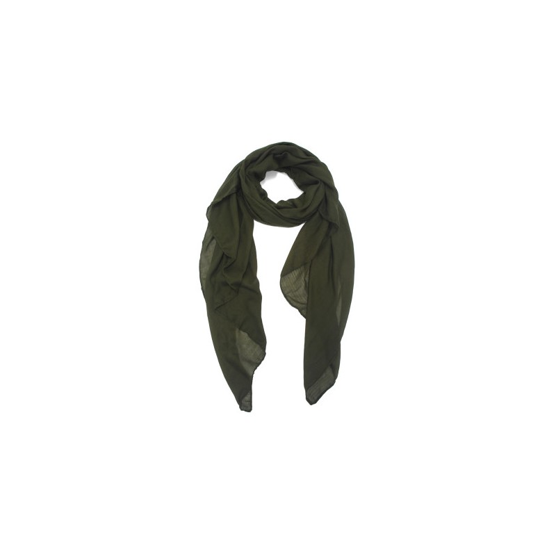 Foulard uni "Kaki foncé"