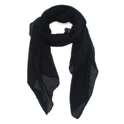 Foulard uni "Noir"