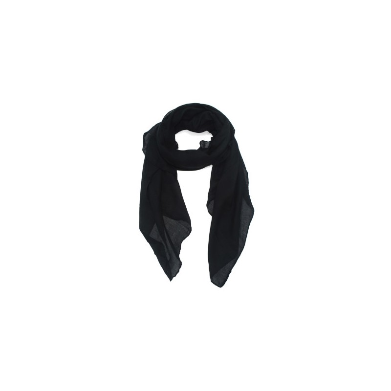 Foulard uni "Noir"
