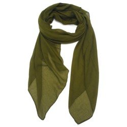 Foulard uni "Olive foncé"