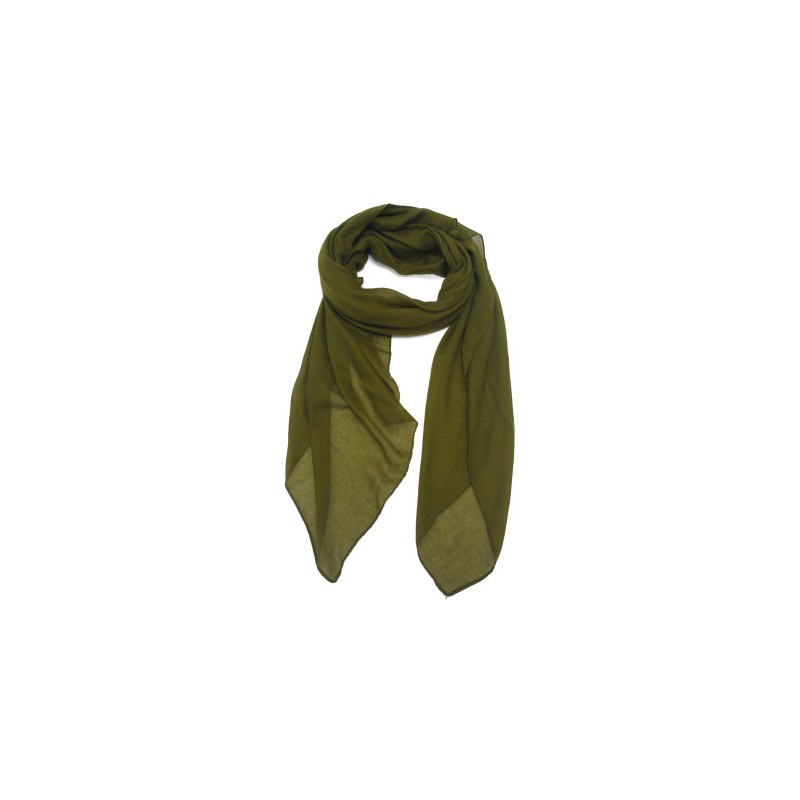 Foulard uni "Olive foncé"