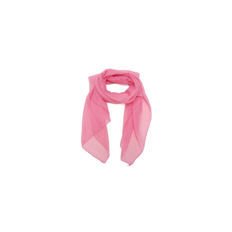 Foulard uni "Rose clair"