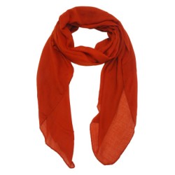 Foulard uni "Rouille"
