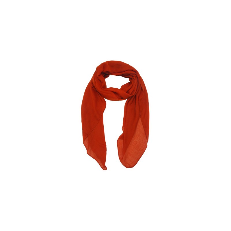 Foulard uni "Rouille"