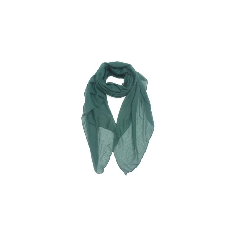 Foulard uni "Vert émeraude"