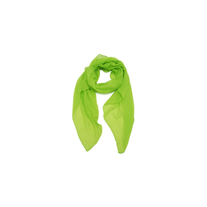 Foulard uni "Vert fluorescent"