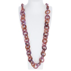 COLLIER À MAILLON EN RÉSINE