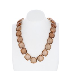 COLLIER PIERRES À FACETTES,...