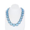 COLLIER PIERRES À FACETTES, FORME CARRÉE