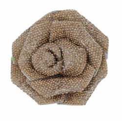 BROCHE FORME DE FLEUR AVEC STRASS