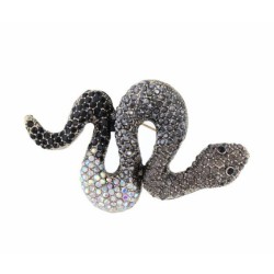 BROCHE DE SERPENT AVEC STRASS