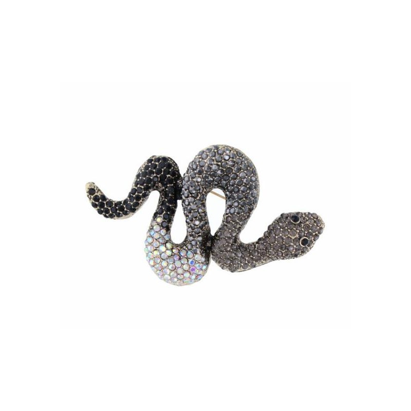 BROCHE DE SERPENT AVEC STRASS