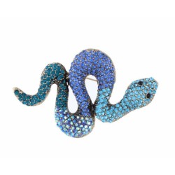 BROCHE DE SERPENT AVEC STRASS