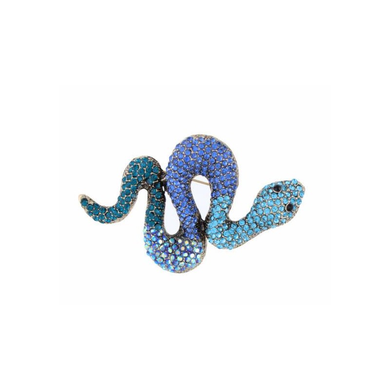 BROCHE DE SERPENT AVEC STRASS