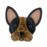 BROCHE - CHIEN - BOULE DOGUE