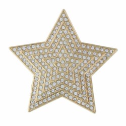 BROCHE  ÉTOILE ET STRASS