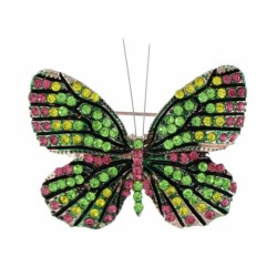 BROCHE PAPILLION ET PIERRE...