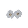 BOUCLES D'OREILLES, FLEUR ET PERLE