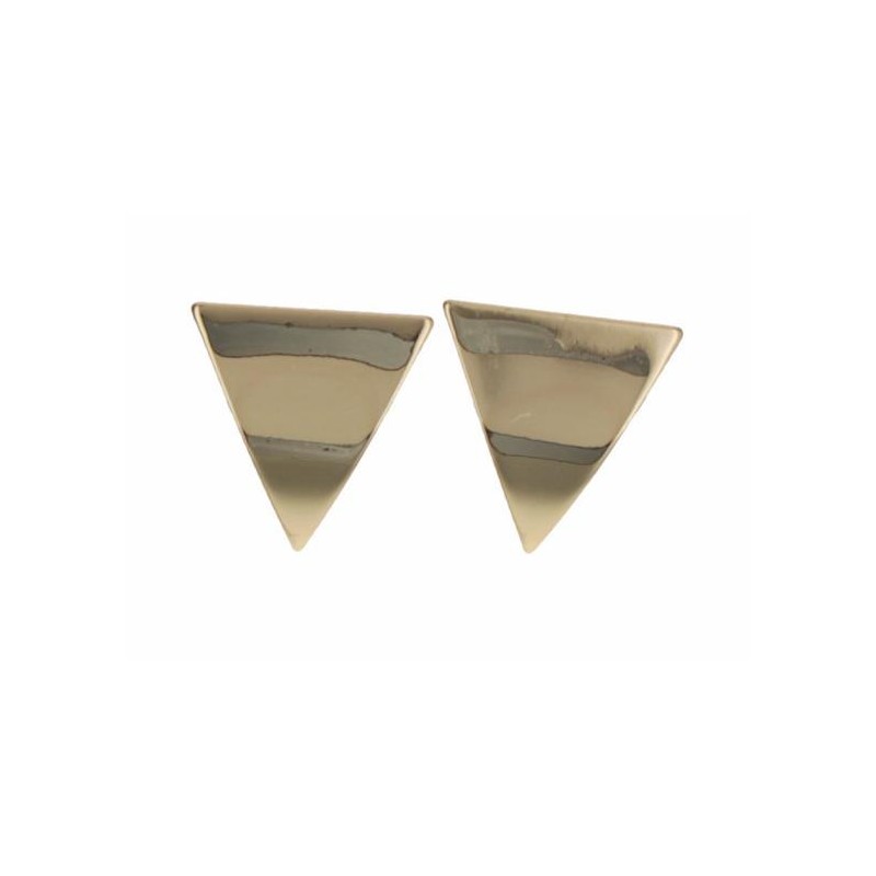 BOUCLES D'OREILLES - TRIANGLE EN MÉTAL