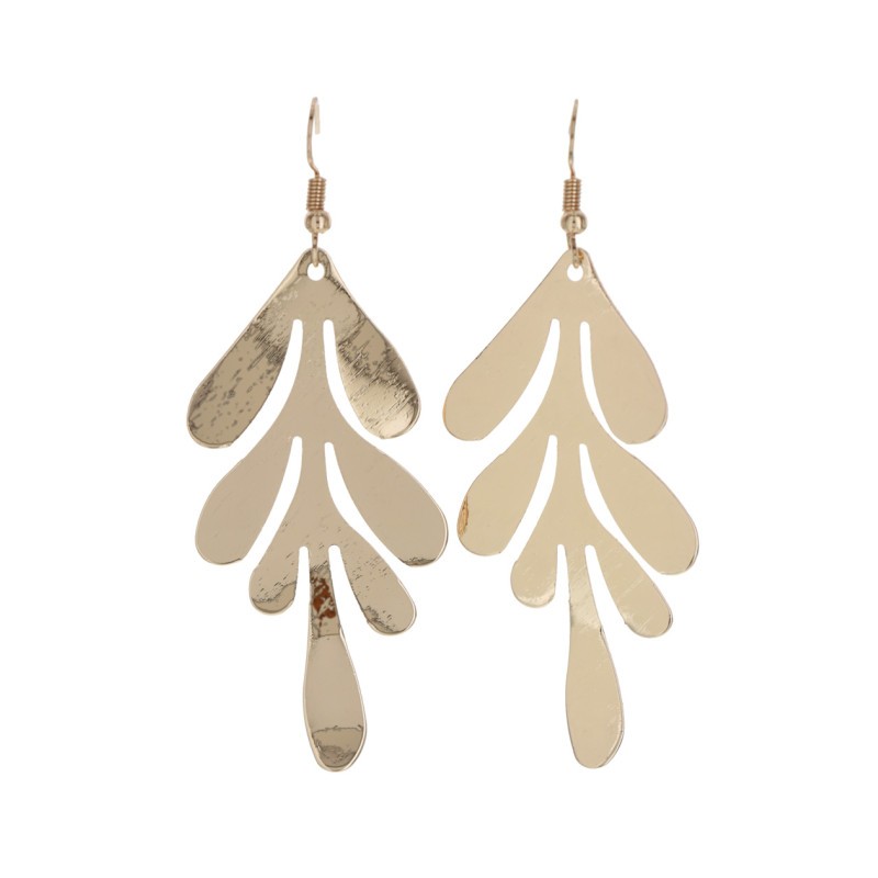 BOUCLES D'OREILLES EN FORME DE FEUILLE
