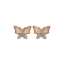 BOUCLES D'OREILLES PAPILLION ET STRASS