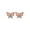 BOUCLES D'OREILLES PAPILLION ET STRASS