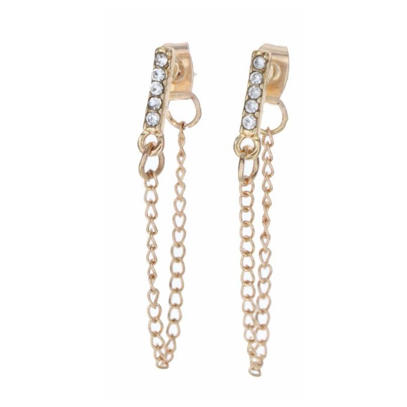 B.O, FORME GEOMETRIQUE, STRASS & CHAINETTE