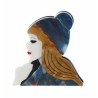 BROCHE DAME AVEC BONNET