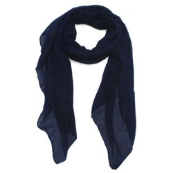 Foulard uni "Bleu marine"
