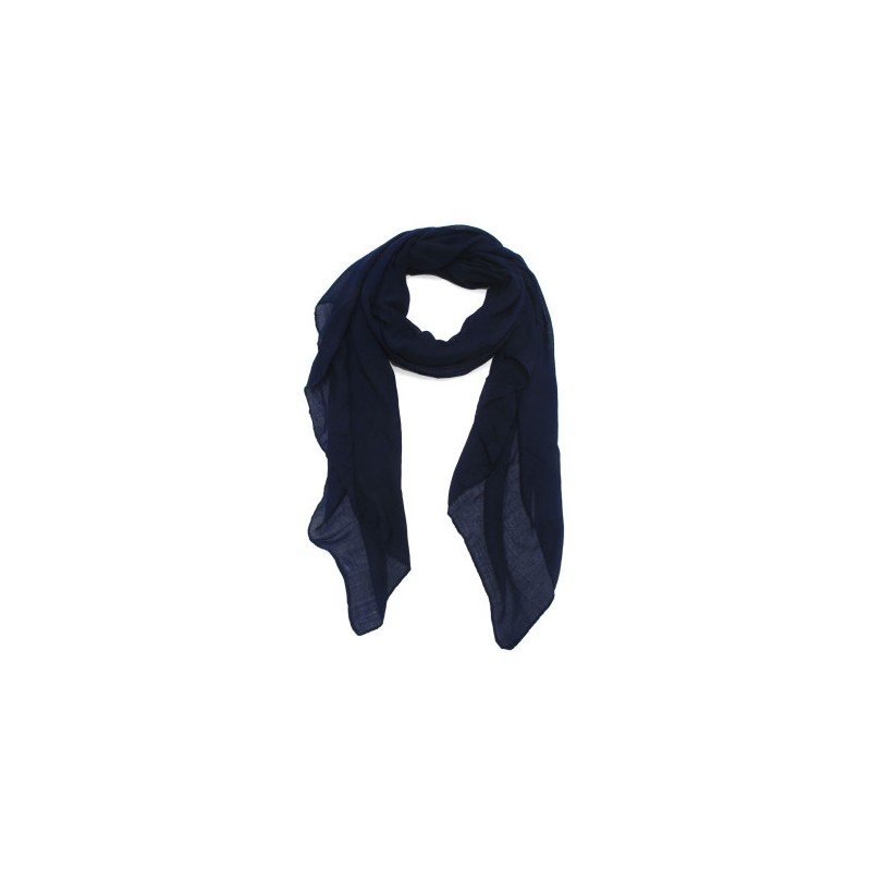Foulard uni "Bleu marine"