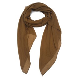 Foulard uni "Brun clair"