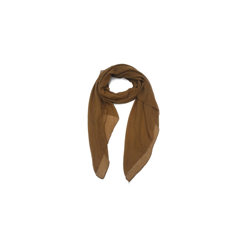 Foulard uni "Brun clair"