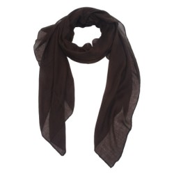 Foulard uni "Brun foncé"