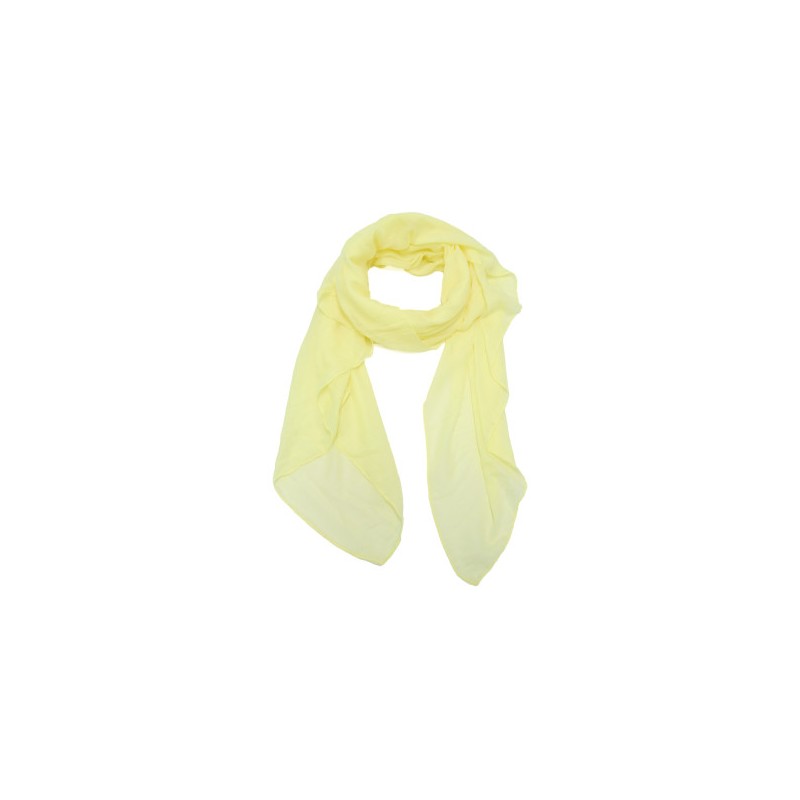 Foulard uni "Jaune clair"